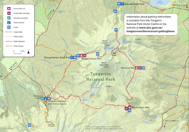 新西兰北岛汤加里罗国家公园(Tongariro Alpine Crossing)一日徒步游